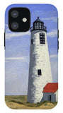 Great Point Lighthouse Nantucket Massachusetts - Phone Case