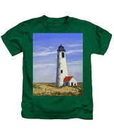 Great Point Lighthouse Nantucket Massachusetts - Kids T-Shirt