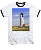 Great Point Lighthouse Nantucket Massachusetts - Baseball T-Shirt