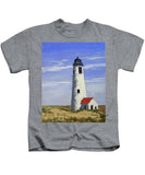 Great Point Lighthouse Nantucket Massachusetts - Kids T-Shirt