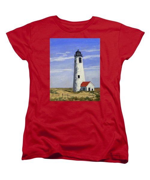 Great Point Lighthouse Nantucket Massachusetts - Women's T-Shirt (Standard Fit)