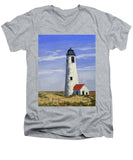 Great Point Lighthouse Nantucket Massachusetts - Men's V-Neck T-Shirt