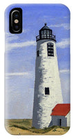 Great Point Lighthouse Nantucket Massachusetts - Phone Case