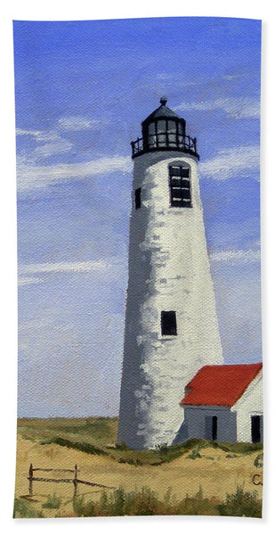 Great Point Lighthouse Nantucket Massachusetts - Bath Towel