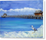 Naples Pier Naples Florida - Canvas Print