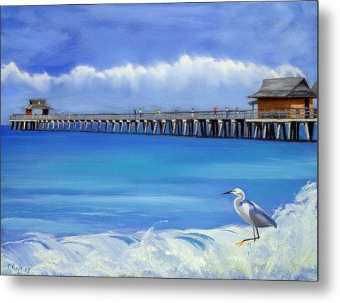Naples Pier Naples Florida - Metal Print