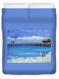 Naples Pier Naples Florida - Duvet Cover