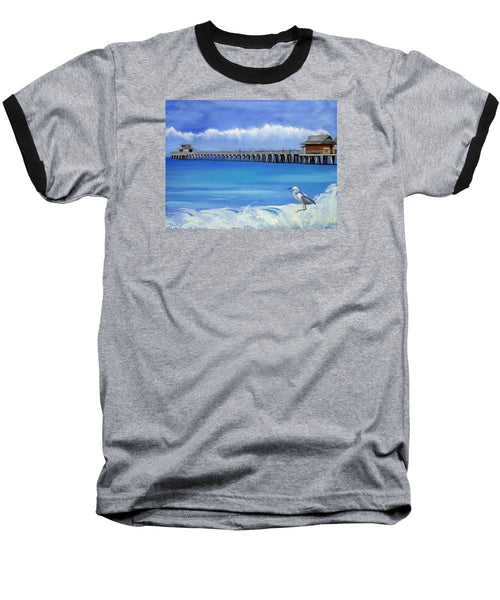 Naples Pier Naples Florida - Baseball T-Shirt