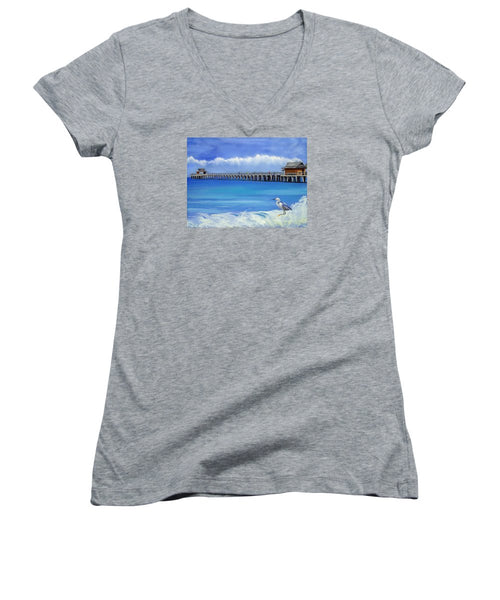 Naples Pier Naples Florida - Women's V-Neck