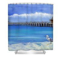 Naples Pier Naples Florida - Shower Curtain