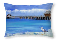 Naples Pier Naples Florida - Throw Pillow
