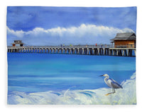 Naples Pier Naples Florida - Blanket