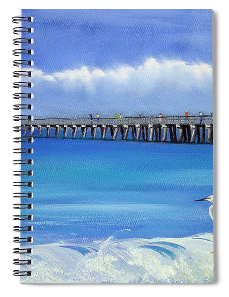 Naples Pier Naples Florida - Spiral Notebook