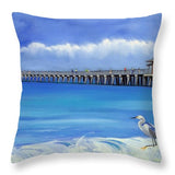 Naples Pier Naples Florida - Throw Pillow