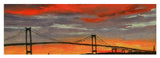 Newport Bridge Newport Rhode Island - Yoga Mat