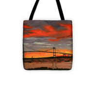 Newport Bridge Newport Rhode Island - Tote Bag