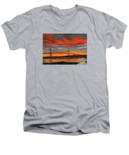 Newport Bridge Newport Rhode Island - Men's V-Neck T-Shirt