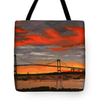 Newport Bridge Newport Rhode Island - Tote Bag