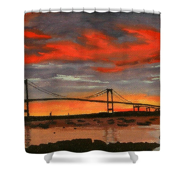 Newport Bridge Newport Rhode Island - Shower Curtain