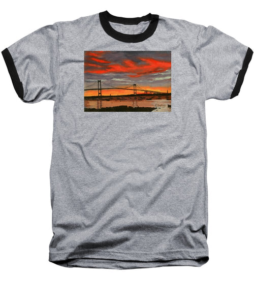 Newport Bridge Newport Rhode Island - Baseball T-Shirt