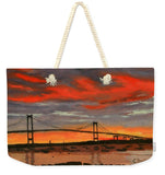 Newport Bridge Newport Rhode Island - Weekender Tote Bag