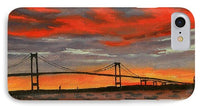 Newport Bridge Newport Rhode Island - Phone Case