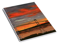 Newport Bridge Newport Rhode Island - Spiral Notebook
