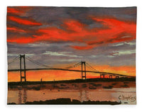 Newport Bridge Newport Rhode Island - Blanket