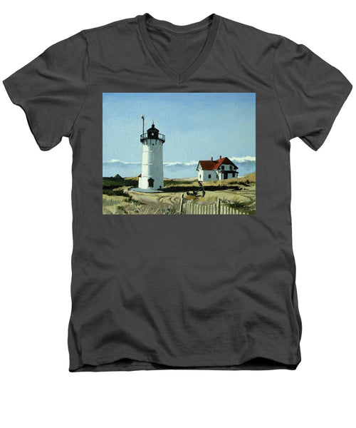 Race Point Lighthouse Provincetown Cape Cod Massachusetts - Men's V-Neck T-Shirt