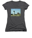Race Point Lighthouse Provincetown Cape Cod Massachusetts - Women's V-Neck
