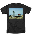 Race Point Lighthouse Provincetown Cape Cod Massachusetts - Men's T-Shirt  (Regular Fit)