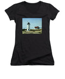 Race Point Lighthouse Provincetown Cape Cod Massachusetts - Women's V-Neck