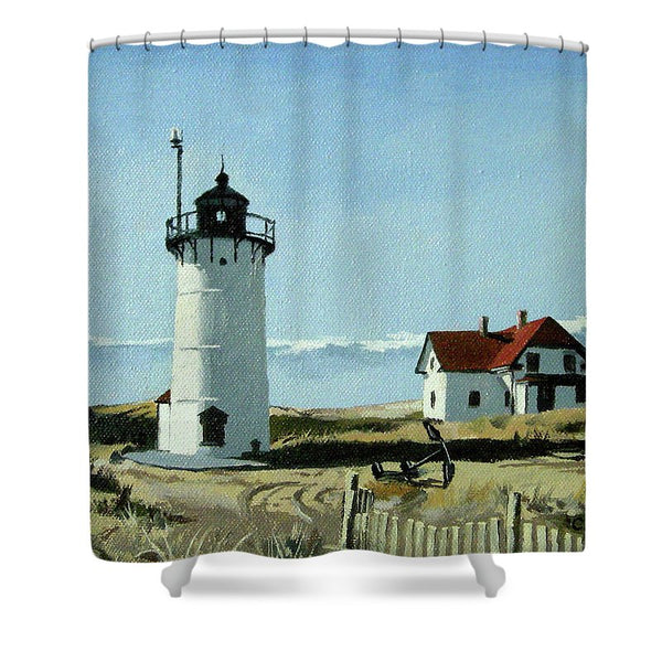 Race Point Lighthouse Provincetown Cape Cod Massachusetts - Shower Curtain