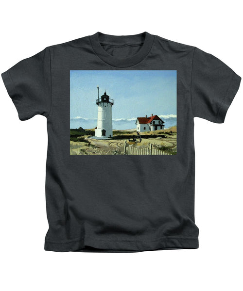 Race Point Lighthouse Provincetown Cape Cod Massachusetts - Kids T-Shirt