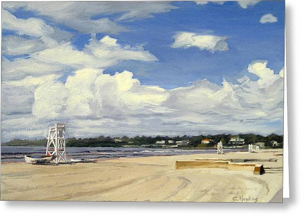 Second Beach Newport Rhode Island - Greeting Card