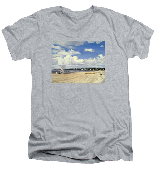 Second Beach Newport Rhode Island - Men's V-Neck T-Shirt