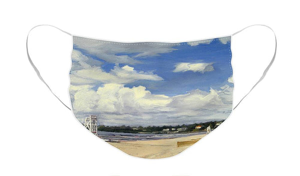 Second Beach Newport Rhode Island - Face Mask