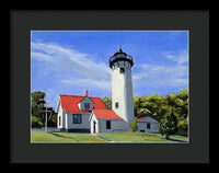West Chop Lighthouse Martha's Vineyard Massachusetts - Framed Print