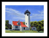 West Chop Lighthouse Martha's Vineyard Massachusetts - Framed Print