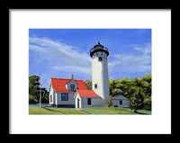 West Chop Lighthouse Martha's Vineyard Massachusetts - Framed Print