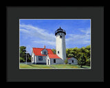 West Chop Lighthouse Martha's Vineyard Massachusetts - Framed Print