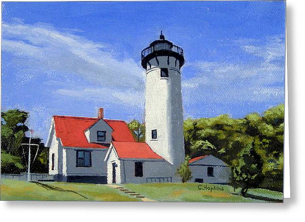 West Chop Lighthouse Martha's Vineyard Massachusetts - Greeting Card