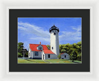 West Chop Lighthouse Martha's Vineyard Massachusetts - Framed Print