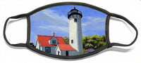 West Chop Lighthouse Martha's Vineyard Massachusetts - Face Mask