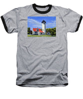 West Chop Lighthouse Martha's Vineyard Massachusetts - Baseball T-Shirt