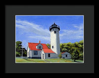 West Chop Lighthouse Martha's Vineyard Massachusetts - Framed Print
