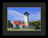 West Chop Lighthouse Martha's Vineyard Massachusetts - Framed Print