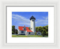 West Chop Lighthouse Martha's Vineyard Massachusetts - Framed Print