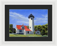 West Chop Lighthouse Martha's Vineyard Massachusetts - Framed Print