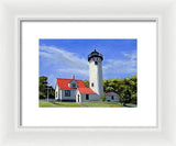 West Chop Lighthouse Martha's Vineyard Massachusetts - Framed Print